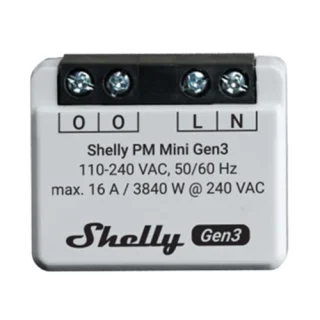 Shelly PM Mini gen3 Power Meter (16A x 1channel)