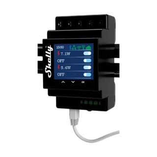 Shelly Smart Wi-Fi Relay with Power Monitoring, 4 channel, 16A, DIN rail