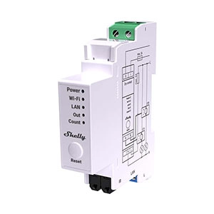 DIN Rail Mountable Two-Channel, Single-Phase Energy Meter