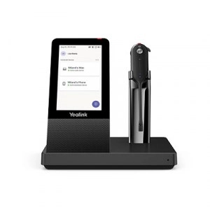 Yealink DECT Wireless Convertible Headset with Touch Screen Base Station - WH67